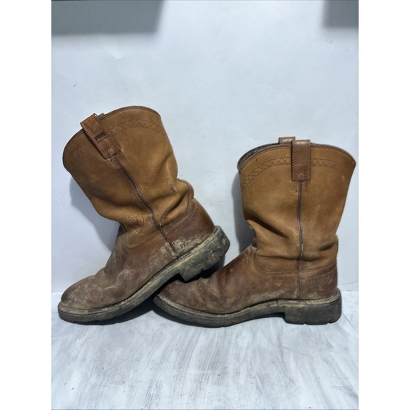 Mens ARIAT Sierra Shock Shield Waterproof Soft Toe Work Boot Dirty 13D main image 5